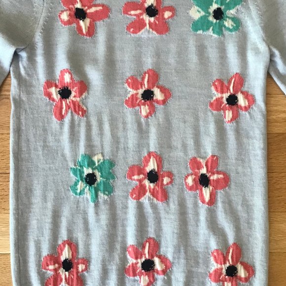 J. Crew Merino Wool Tippi Floral Sweater SZ XS - Picture 6 of 10